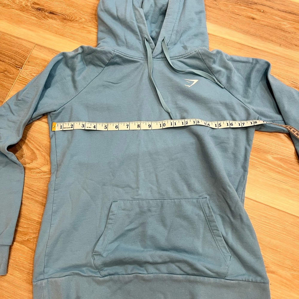 Gymshark Light Blue Women’s Hoodie - Picture 6 of 7